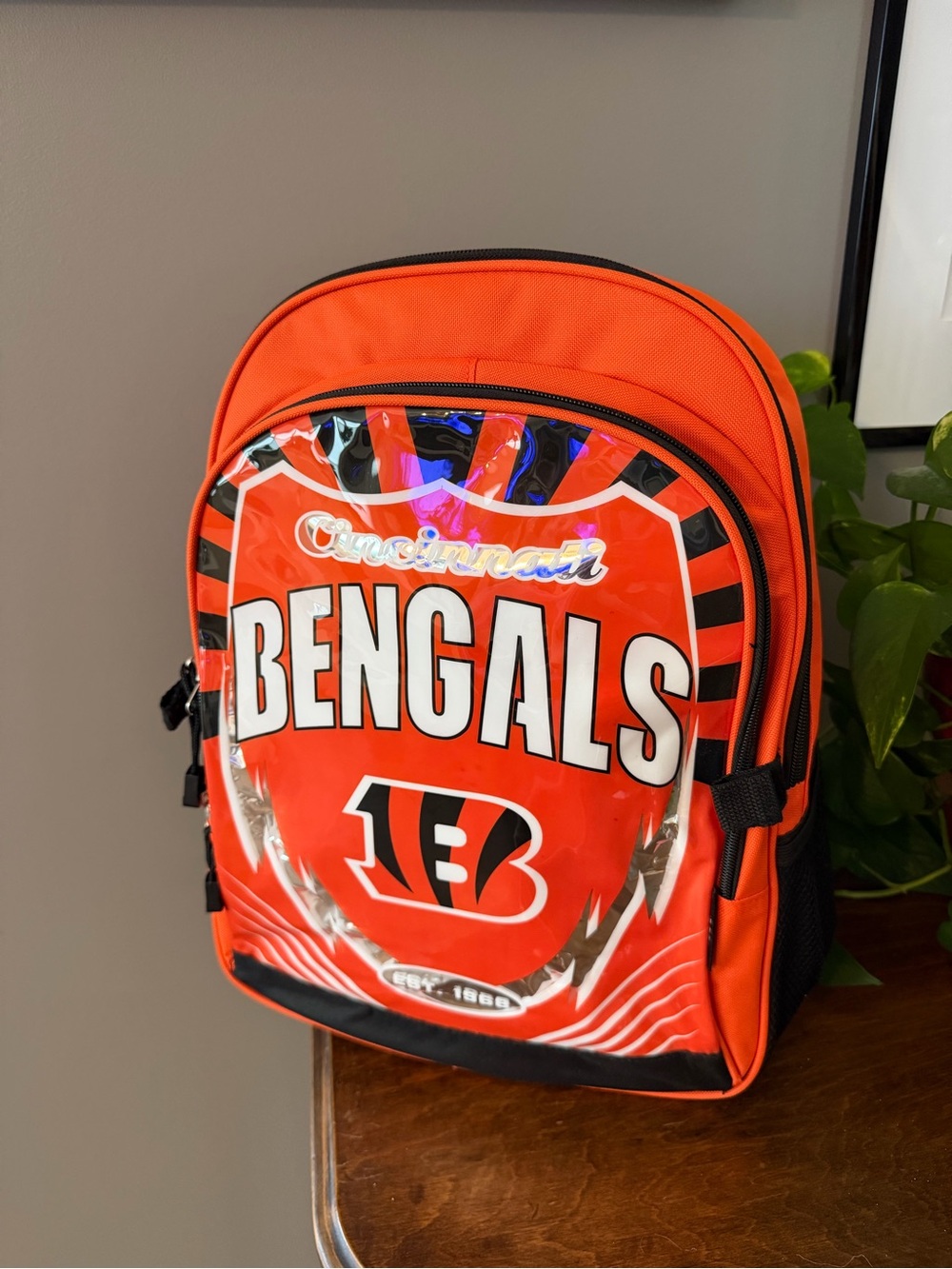 NWT. Cincinnati Bengals Orange Team Backpack